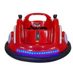 Bumper Car Angry Birds 6V rouge Petit Pilote avec pare-chocs en caoutchouc, lumières LED et siège avec ceinture