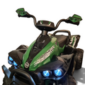 Quad électrique enfant Petit Pilote Phyton 12V vert camouflage avec phares LED bleus et protège-mains sport