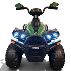 Quad électrique enfant Petit Pilote Phyton 12V camouflage avec phares LED allumés et design robuste pour petits aventuriers