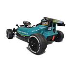Voiture électrique enfant Petit Pilote Aston Martin F1 verte 24V avec pneus EVA et détails de course authentiques