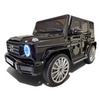 Voiture électrique enfant Mercedes G500 Petit Pilote noir métallisé avec phares LED et pneus EVA