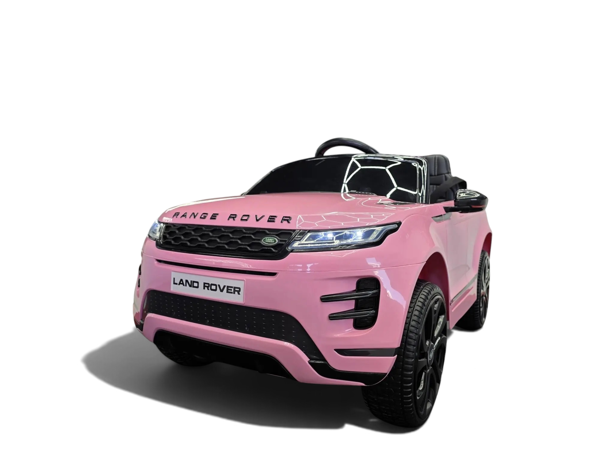 Voiture électrique enfant Petit Pilote Range Rover Evoque rose 12V avec phares LED et design SUV réaliste