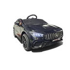 Voiture électrique enfant Petit Pilote Mercedes CLA 45 noire métallisée avec phares LED et pneus EVA