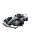 Voiture électrique enfant Petit Pilote Mercedes Formule 1 noire avec pneus EVA et détails de course authentiques