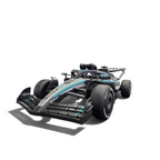 Voiture électrique enfant Petit Pilote Mercedes Formule 1 noire avec pneus EVA et détails de course authentiques