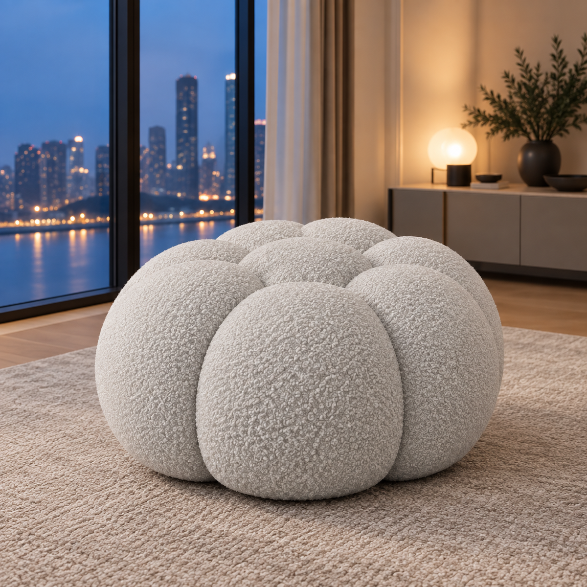 Rousseau — Pouf compressé