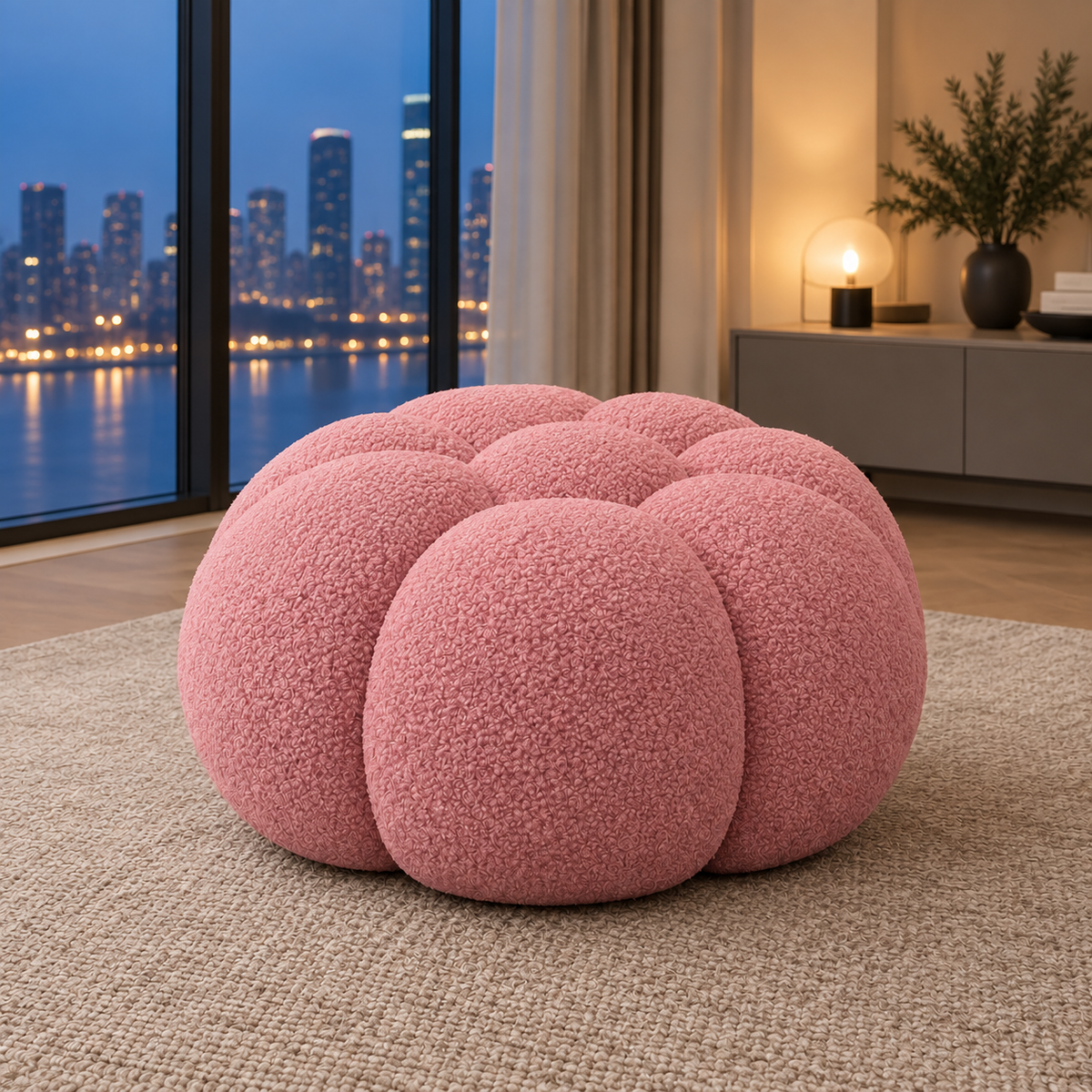 Rousseau — Pouf compressé