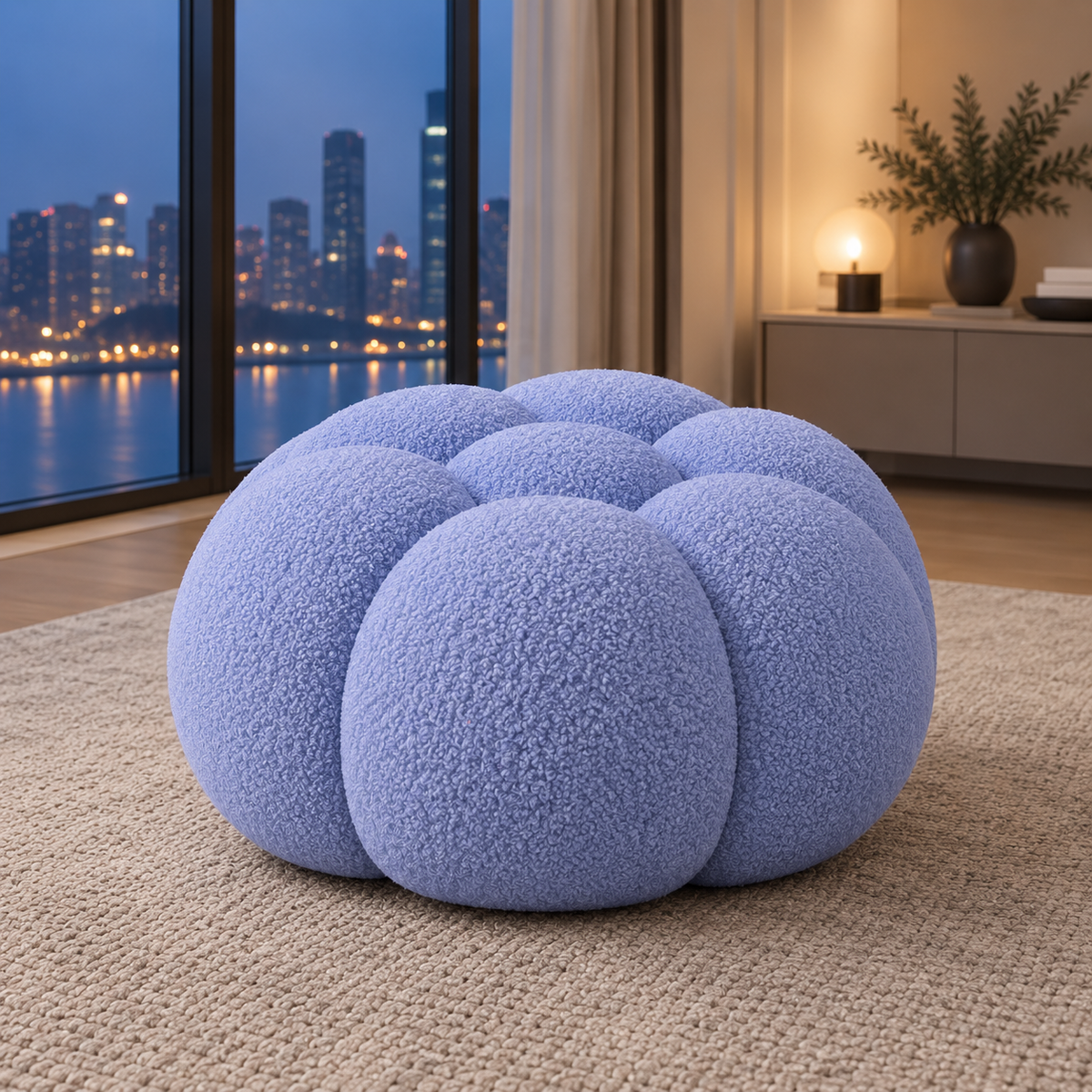 Rousseau — Pouf compressé