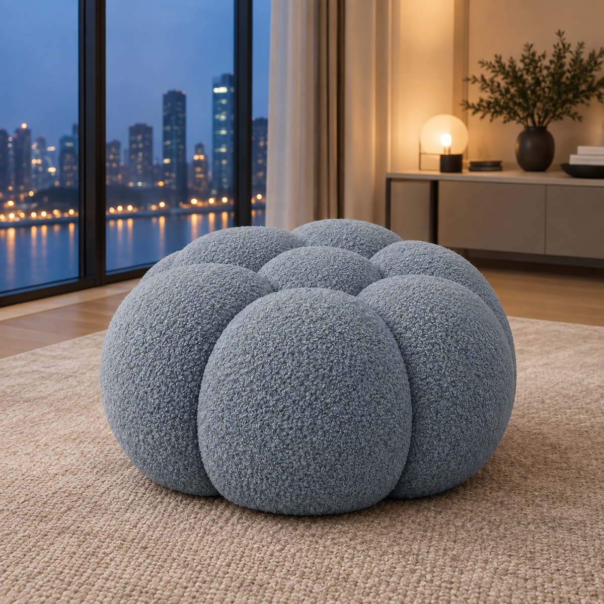 Rousseau — Pouf compressé