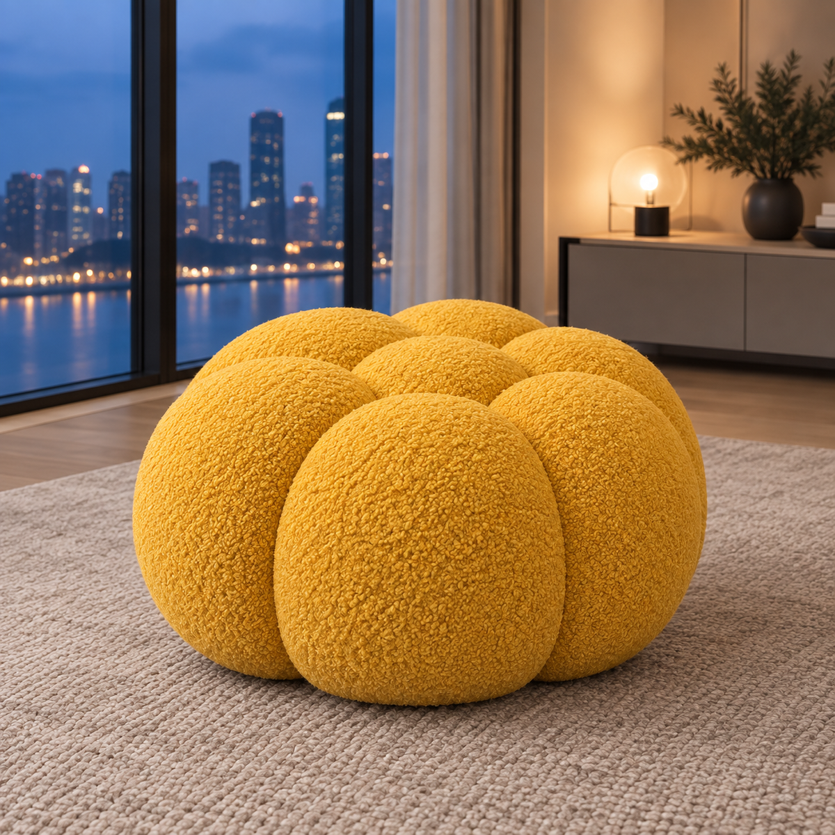 Rousseau — Pouf compressé