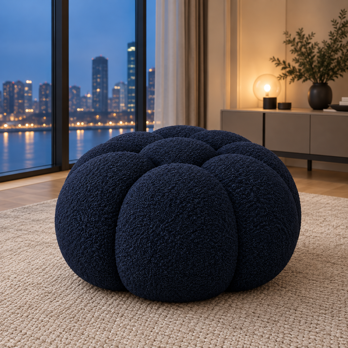 Rousseau — Pouf compressé